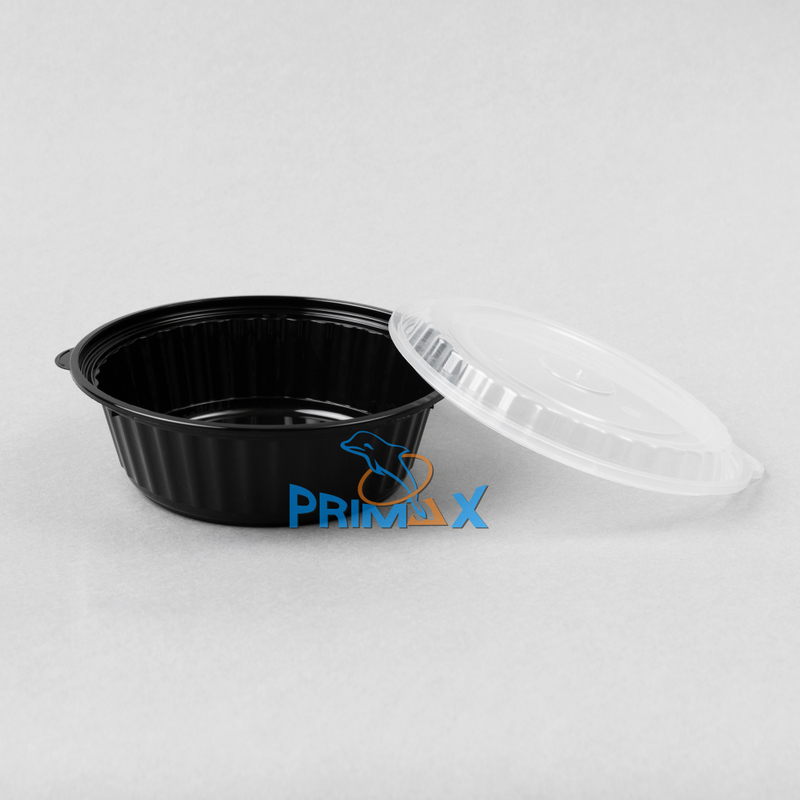 32OZ Black Base Round Container