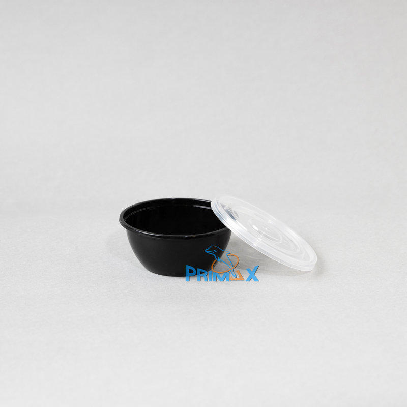 10OZ Black Base Round Container