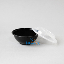 24OZ Black Base Round Container