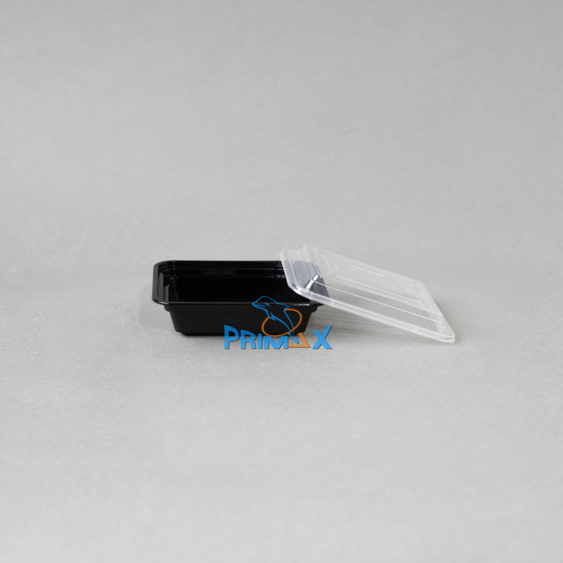 8OZ Black Base Rectangular Container