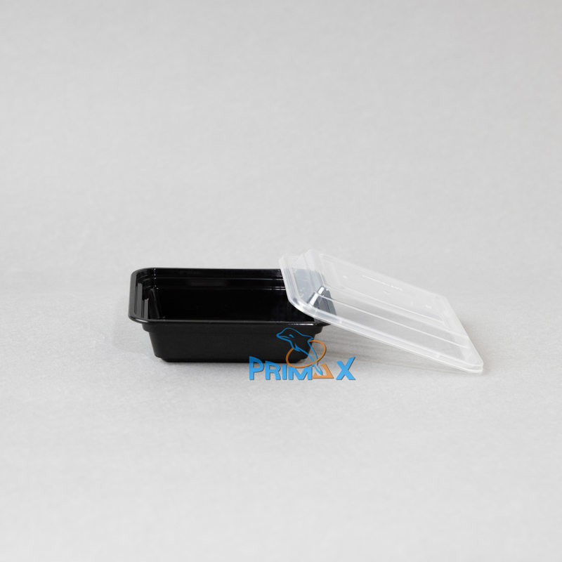 12OZ Black Base Rectangular Container