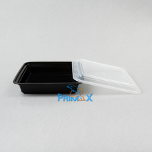 48OZ Black Base Square Container