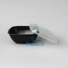64OZ Black Base Square Container