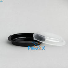 600ML Oval Black Base Container