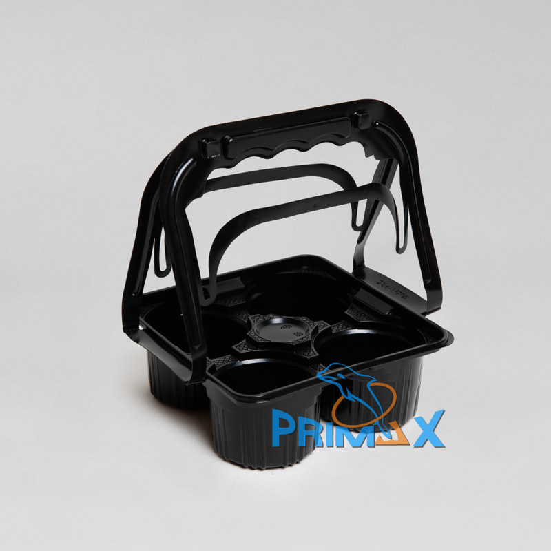 4 Cup Holer Black