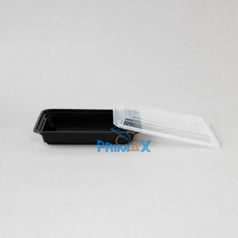 28OZ Black Base Rectangular Container