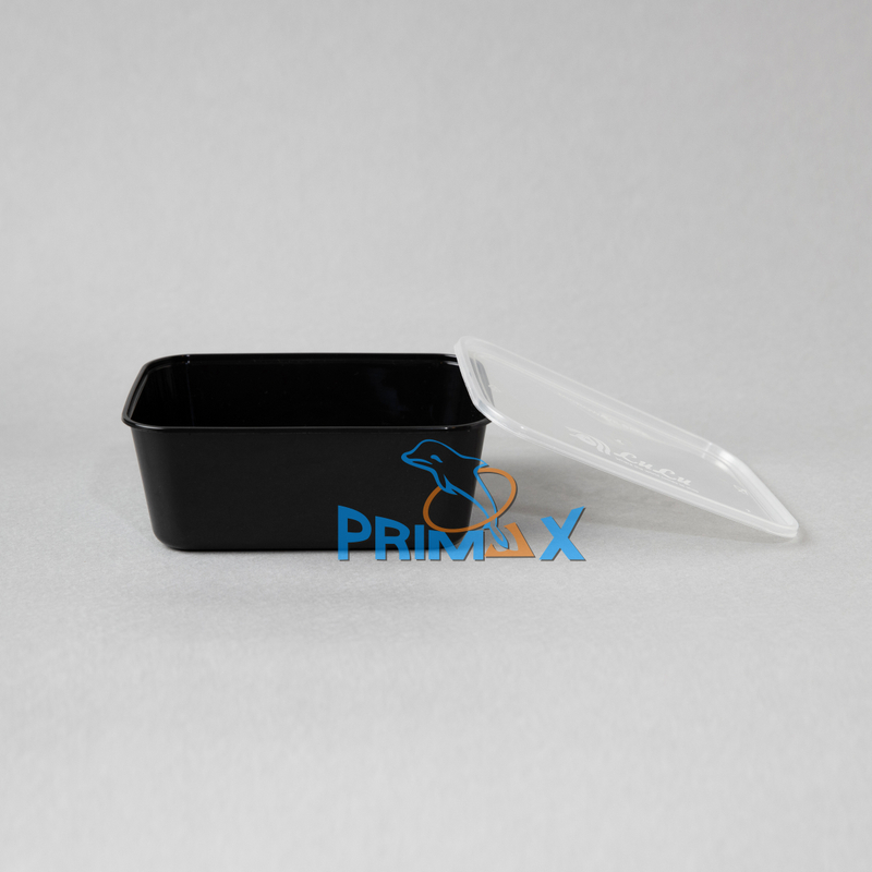 1500ML Black Base Rectangular Container