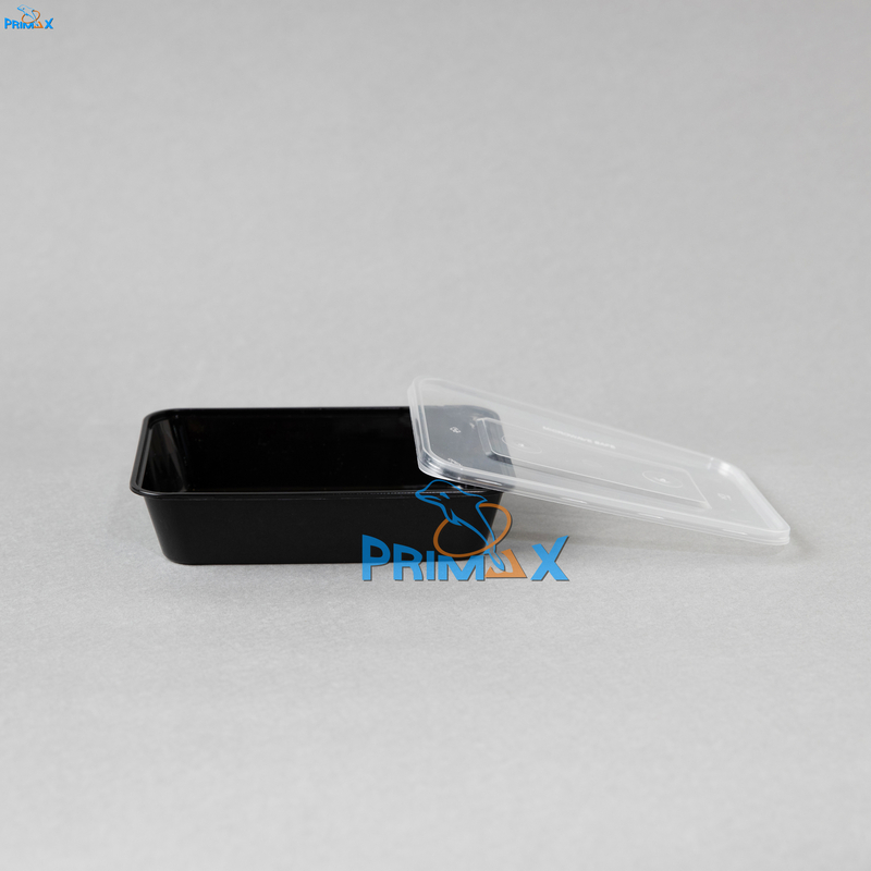 500ML Black Base Rectangular Container