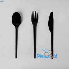 2.5G Set Black Disposable Cutlery