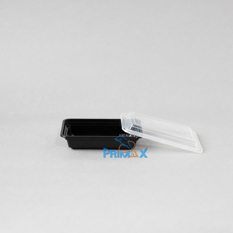 8OZ Black Base Rectangular Container