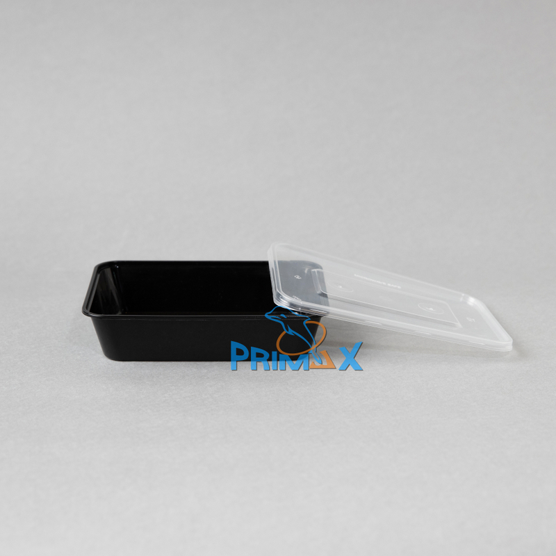 650ML Black Base Rectangular Container