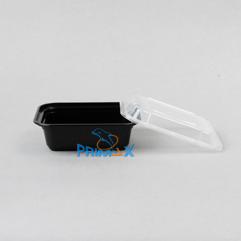12OZ Black Base Rectangular Container