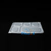 5 Compartment Black Base Container with Clear Lid