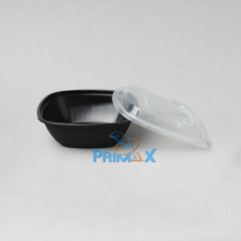 16OZ Black Base Square Container
