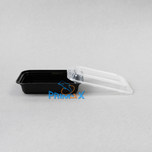 16OZ Black Base Rectangular Container