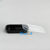 750ML Black Base and Clear Lid Rectangular Container