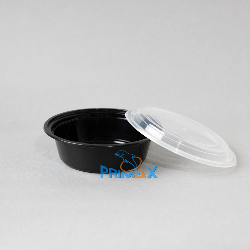 32OZ Black Base Round Container